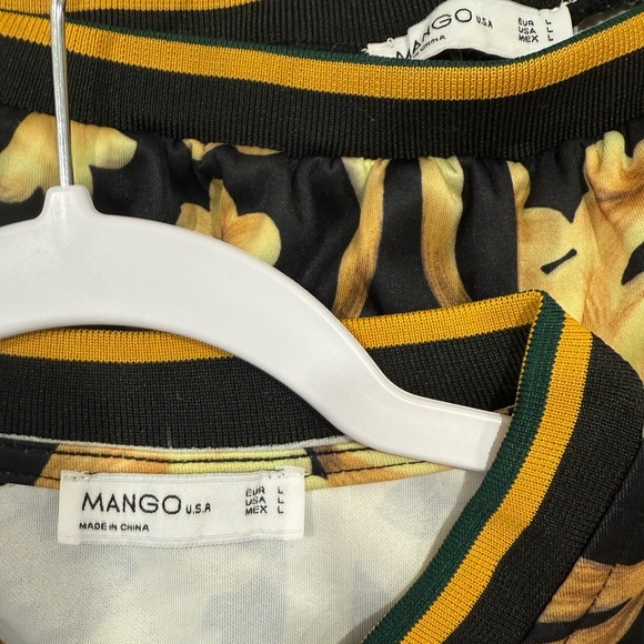 Mango USA 2 Pc Suit with pineapple embroidered sequins Size L - Picture 4 of 11